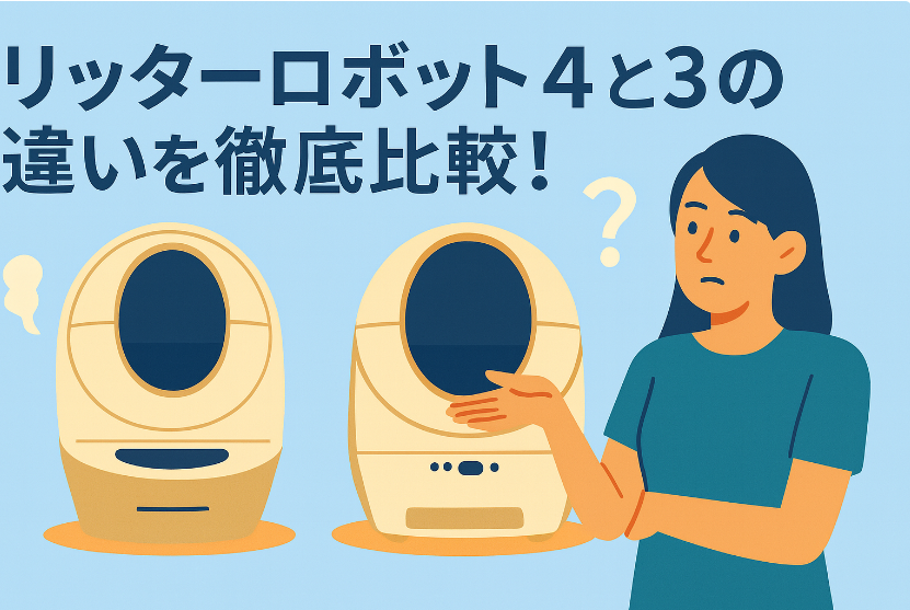 猫トイレのリッターロボット4口コミ｜3との違いや使い勝手を徹底比較レビュー