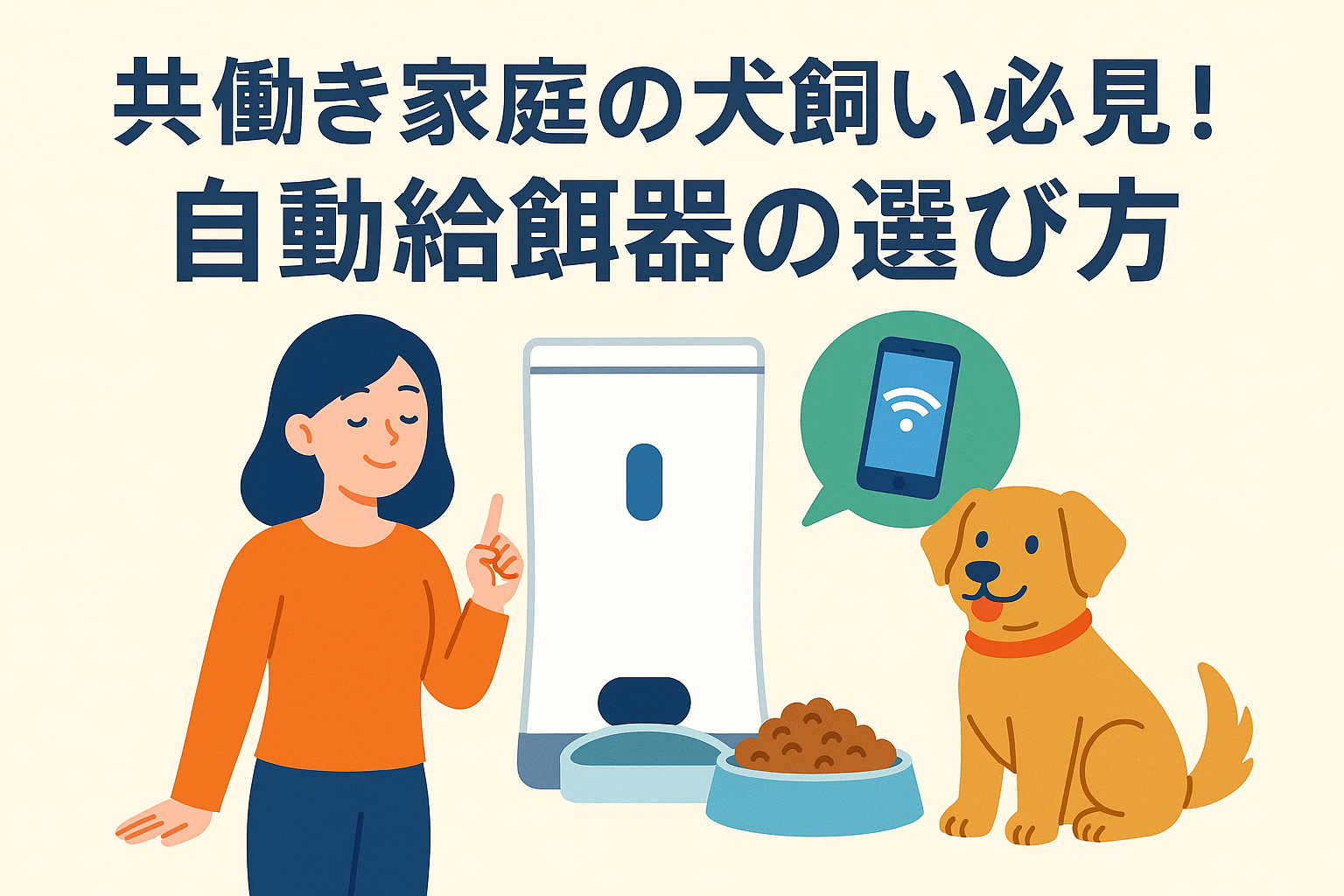 共働き家庭の犬飼い必見！自動給餌器の賢い選び方