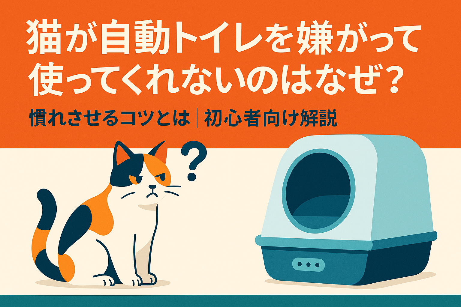 猫が自動トイレを嫌がって使ってくれないのはなぜ？慣れさせるコツとは